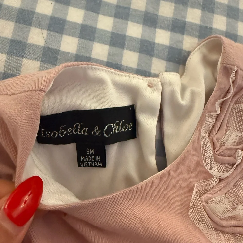 Pink Ruffled Two-Piece Girls Set - Picture 2 of 3